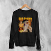 Vintage Bad Bunny Sweatshirt Bootleg Rap Sweater Iconic Rapper Fan Merch