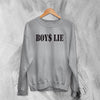 Y2K Sweatshirt Boys Lie Sweater Girly Things Fashion Merch Gift for Girl