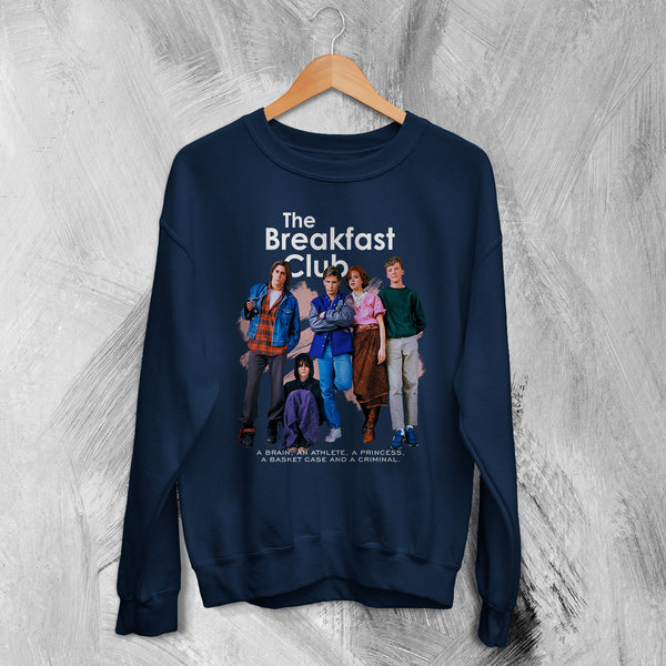 The Breakfast Club Sweatshirt Art Movie Poster Cewneck Comedy Drama Shirt