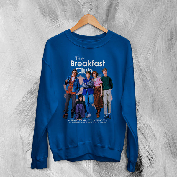 The Breakfast Club Sweatshirt Art Movie Poster Cewneck Comedy Drama Shirt