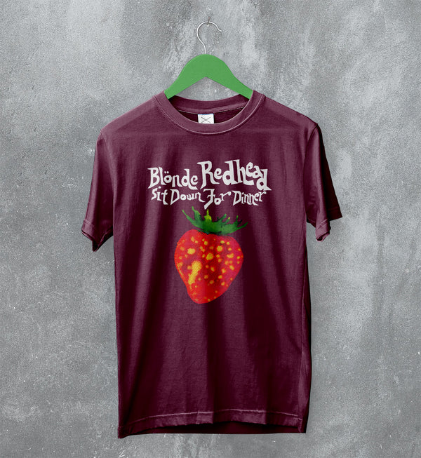 Blonde Redhead T-Shirt Tour Rock Tee Down for Dinner Shirt Indie Concert