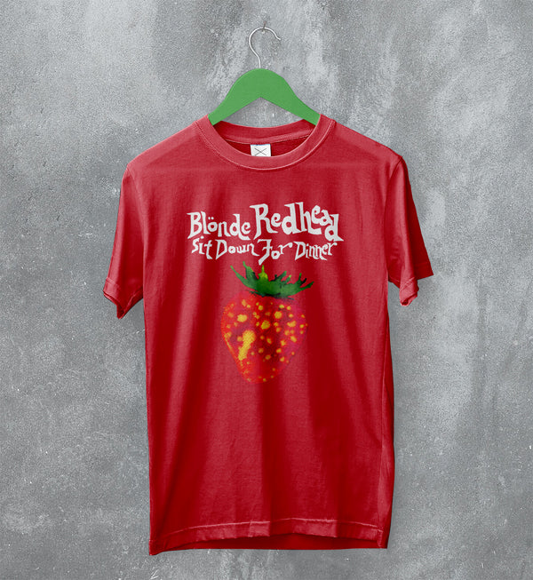 Blonde Redhead T-Shirt Tour Rock Tee Down for Dinner Shirt Indie Concert