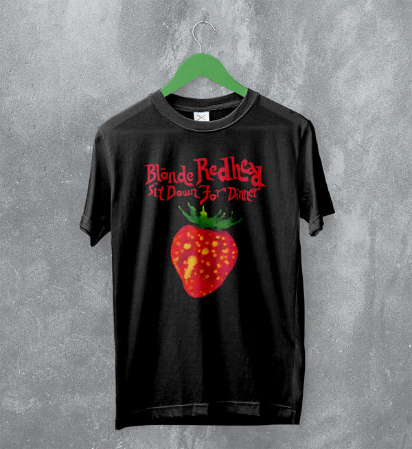 Blonde Redhead T-Shirt Tour Rock Tee Down for Dinner Shirt Indie Concert
