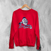 Vintage Atlanta Braves Sweatshirt Screaming Indian Logo Sweater Baseball Merch