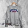 Vintage Atlanta Braves Sweatshirt Old School Baseball Sweater Baseball Fan