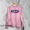Vintage Atlanta Braves Sweatshirt Old School Baseball Sweater Baseball Fan