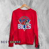 Vintage Buffalo Bills Sweatshirt Old School Buffalo Sweater American Football Fan Merch