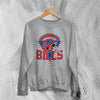 Vintage Buffalo Bills Sweatshirt Old School Buffalo Sweater American Football Fan Merch