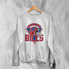 Vintage Buffalo Bills Sweatshirt Old School Buffalo Sweater American Football Fan Merch