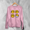 Cowboy Bebop Sweatshirt Expression Emoticon Space Sweater Cyberpunk Anime