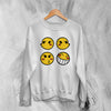 Cowboy Bebop Sweatshirt Expression Emoticon Space Sweater Cyberpunk Anime