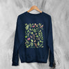 Floral Sweatshirt Pattern Flower Shirt Plant Sweater Vintage Floral Design