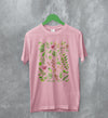 Floral T-Shirt Pattern Flower Tee Plant Shirt Abstract Vintage Floral Design