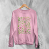 Floral Sweatshirt Pattern Flower Shirt Plant Sweater Vintage Floral Design