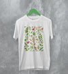 Floral T-Shirt Pattern Flower Tee Plant Shirt Abstract Vintage Floral Design