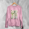 Floral Sweatshirt Aesthetic Fleur Shirt Plant Lover Sweater Flower Design