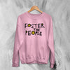 Foster The People Logo Sweatshirt Vintage Alternative Rock Band Sweater