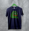 Frog T-Shirt Pepe Frog Lover Tee Meme Shirt Retro Funny Green Frog