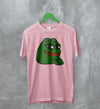 Frog T-Shirt Pepe Frog Lover Tee Meme Shirt Retro Funny Green Frog