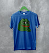 Frog T-Shirt Pepe Frog Lover Tee Meme Shirt Retro Funny Green Frog