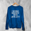 Joan Jett Sweatshirt The Runaways Shirt Wanna Runaway Music Punk Sweater