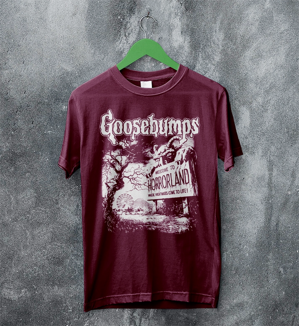 Goosebumps Land T-Shirt HorrorLand Goosebumps Shirt Horror Movie Tee