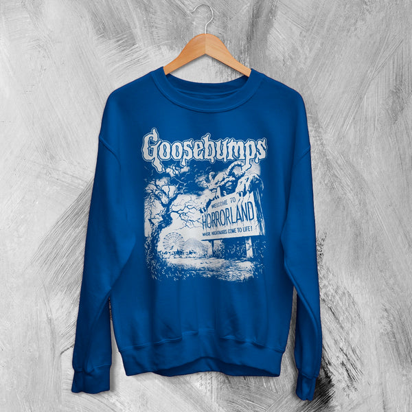 Goosebumps Land Sweatshirt HorrorLand Goosebumps Shirt Horror Movie Crewneck