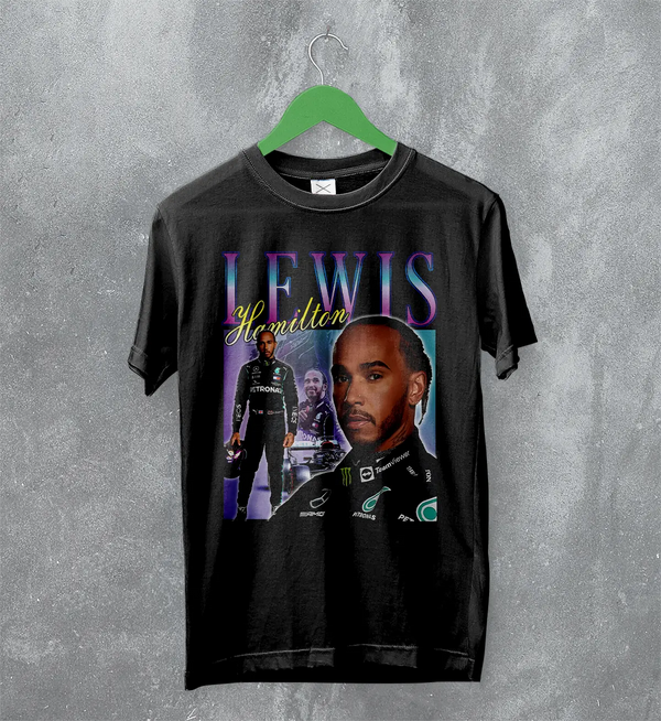 Lewis Hamilton T-Shirt Bootleg F1 Shirt MBE Sport FREng British Racing Merch