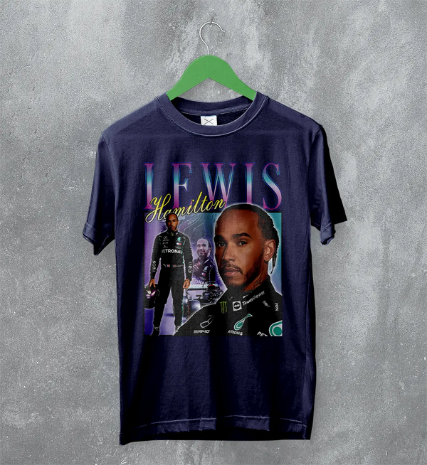 Lewis Hamilton T-Shirt Bootleg F1 Shirt MBE Sport FREng British Racing Merch