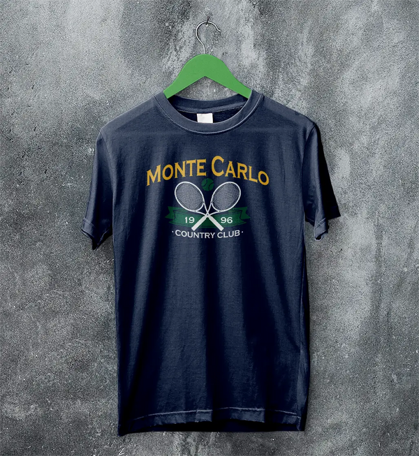 Tennis Sport T-shirt 1996 Monte Carlo Tennis Shirt County Club Merch