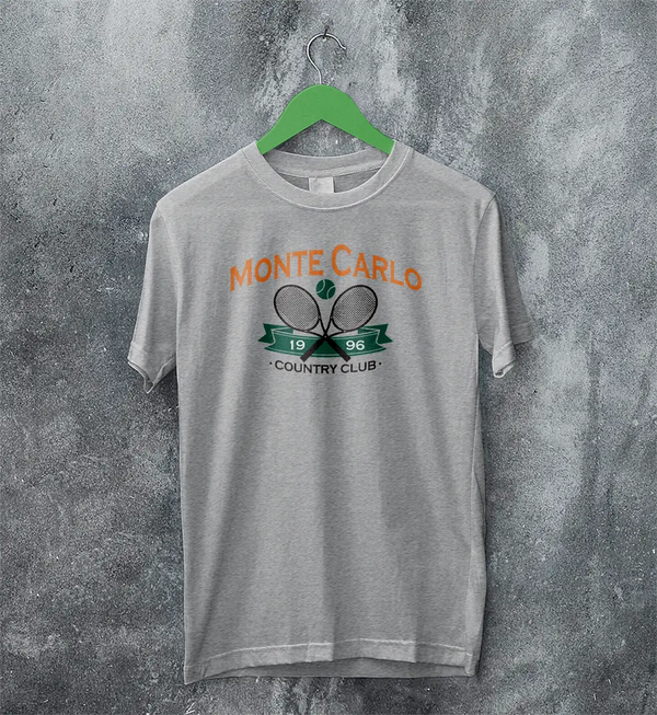 Tennis Sport T-shirt 1996 Monte Carlo Tennis Shirt County Club Merch
