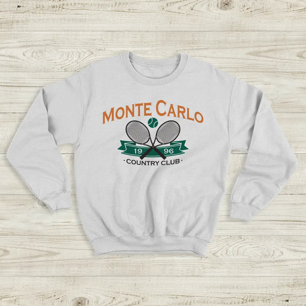 Tennis Sport Sweatshirt 1996 Monte Carlo Tennis Shirt County Club Merch