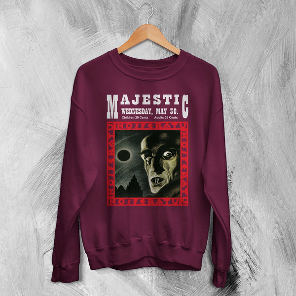 Nosferatu The Majestic Sweatshirt Majestic Nightmare Shirt Horror Movie Crewneck
