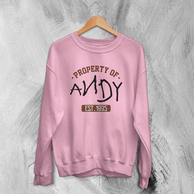 Toy Story Sweatshirt Property Of Andy Sweater 90s Style Shirt Movie