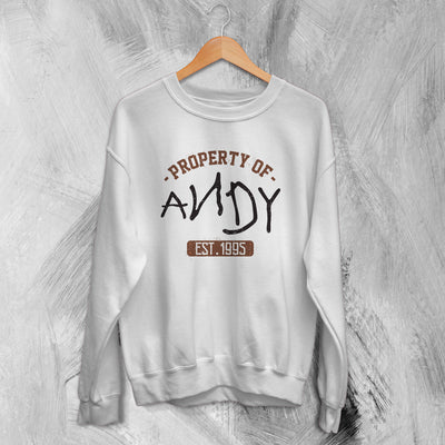 Toy Story Sweatshirt Property Of Andy Sweater 90s Style Shirt Movie