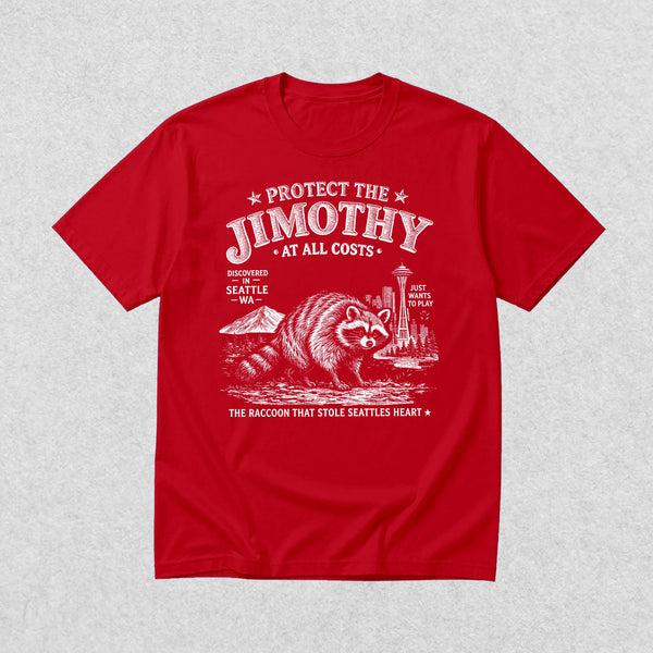 Protect The Jimothy T-Shirt Seattle Raccoon Lover Shirt Jimothy At All Costs Tee