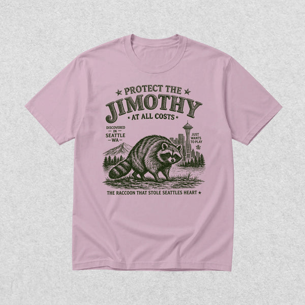 Protect The Jimothy T-Shirt Seattle Raccoon Lover Shirt Jimothy At All Costs Tee