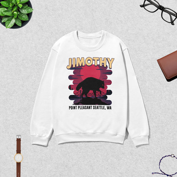 Jimothy Seattle Sweatshirt Jimothy The Raccoon Shirt Cool Wild Animals Crewneck