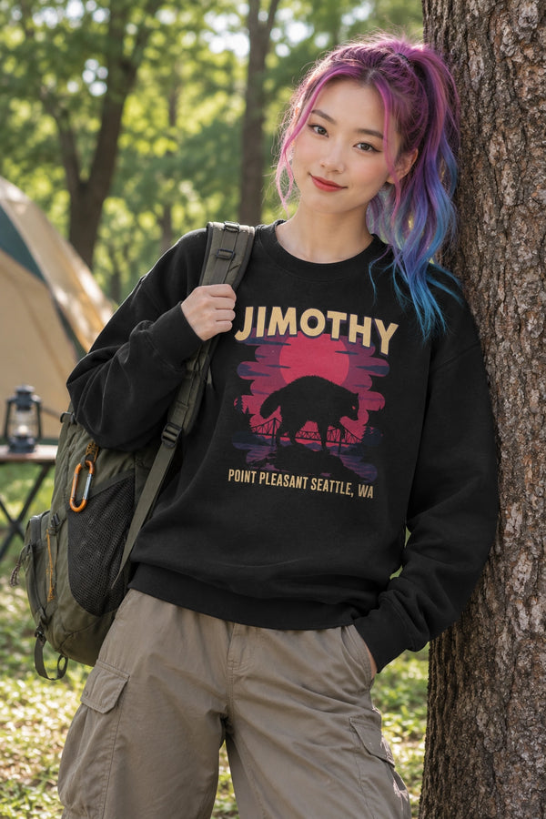 Jimothy Seattle Sweatshirt Jimothy The Raccoon Shirt Cool Wild Animals Crewneck