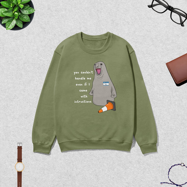 Niel The Seal Sweatshirt Dont Control Me Shirt Niel The Seal Viral Animal Lover Crewneck