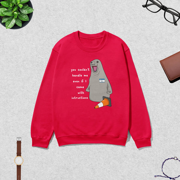 Niel The Seal Sweatshirt Dont Control Me Shirt Niel The Seal Viral Animal Lover Crewneck
