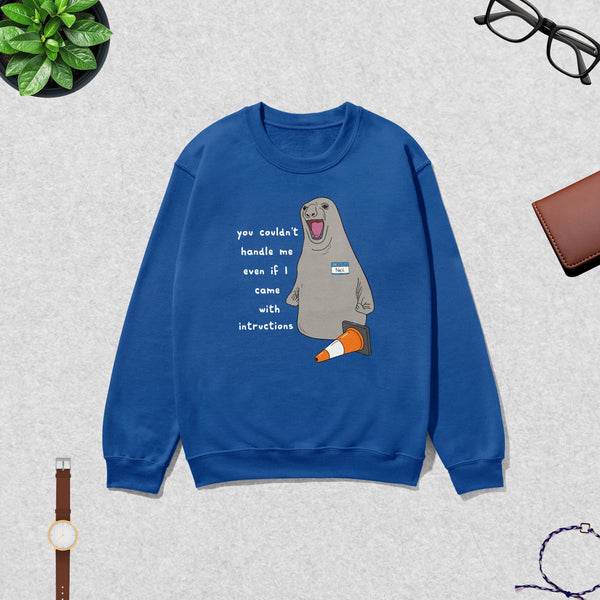 Niel The Seal Sweatshirt Dont Control Me Shirt Niel The Seal Viral Animal Lover Crewneck