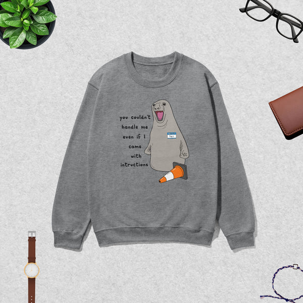 Niel The Seal Sweatshirt Dont Control Me Shirt Niel The Seal Viral Animal Lover Crewneck