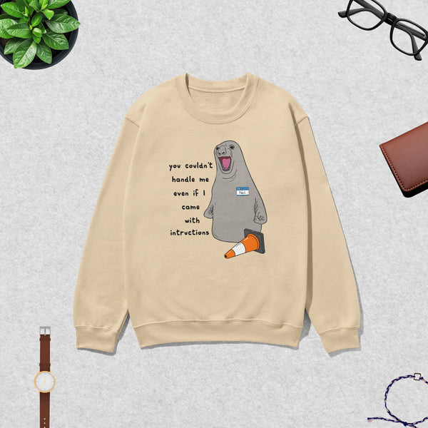 Niel The Seal Sweatshirt Dont Control Me Shirt Niel The Seal Viral Animal Lover Crewneck