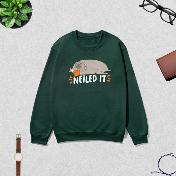 Niel The Seal Sweatshirt Neiled IT Shirt Niel The Seal Viral Animal Lover Crewneck