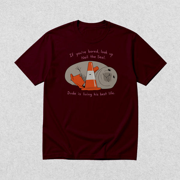 Neil Seal Best Life T-Shirt Neil The Seal Shirt Seal Viral Animal Lover Tee