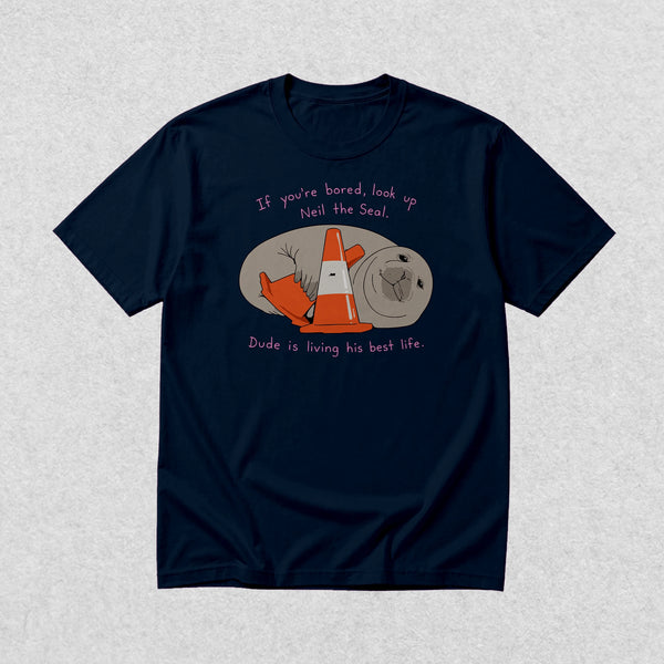 Neil Seal Best Life T-Shirt Neil The Seal Shirt Seal Viral Animal Lover Tee
