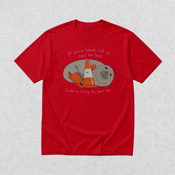 Neil Seal Best Life T-Shirt Neil The Seal Shirt Seal Viral Animal Lover Tee