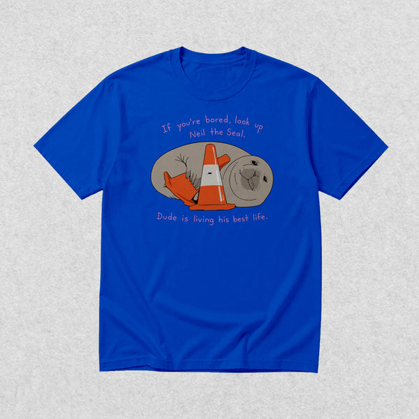 Neil Seal Best Life T-Shirt Neil The Seal Shirt Seal Viral Animal Lover Tee