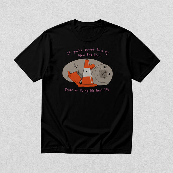 Neil Seal Best Life T-Shirt Neil The Seal Shirt Seal Viral Animal Lover Tee